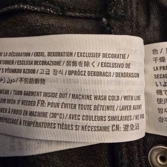 ABERCROMBIE & FITCH SUPER SKINNY ANKLE HIGH RISE BLACK JEANS W30 10R NWT - Picture 7 of 10